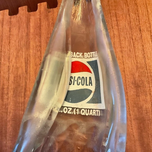 Slumped Melted Glass Pepsi Bottle. - Picture 2 of 3